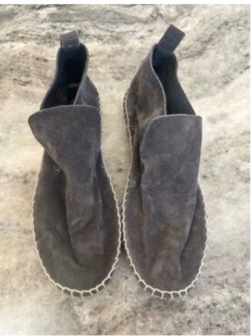 Vince Black Suede Espadrille Slip-Ons